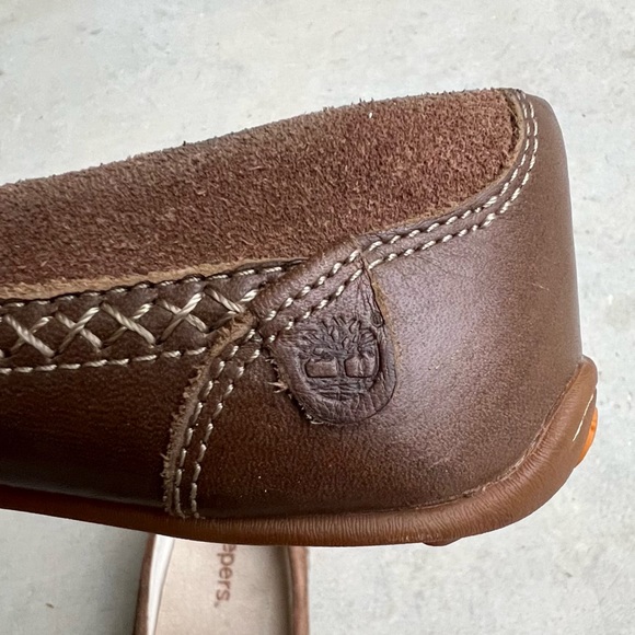 Timberland Earthkeeper Mary Jane Flat Shoe Brown Suede Size 7.5  Excellent - Picture 14 of 15